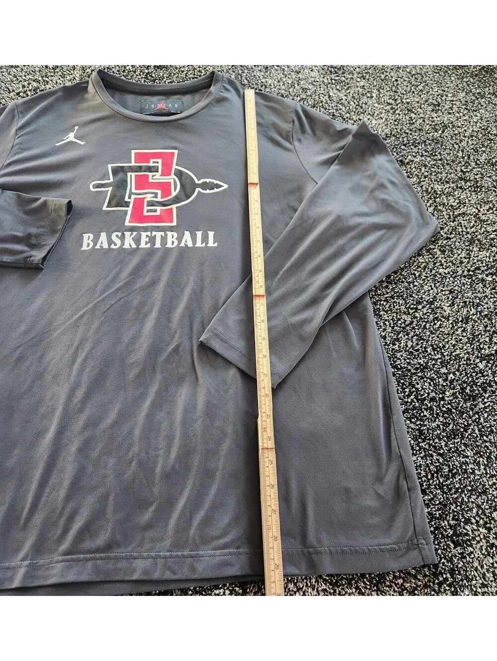 NCAA Jordan Nike San Diego State Aztec basketball pullover L/S Shirt XL Gray